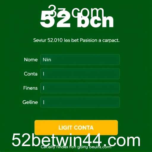 Como Criar uma Conta na Plataforma de Jogos 52bet.win